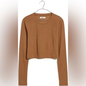 Madewell ribbed crop long sleeve